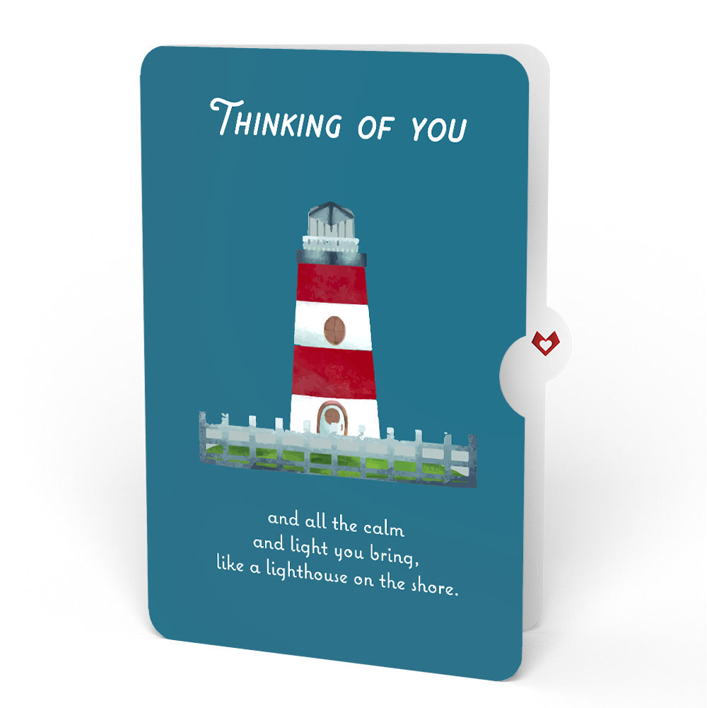Coastal Lighthouse Thinking of You Pop-Up Card and Sentiment Set