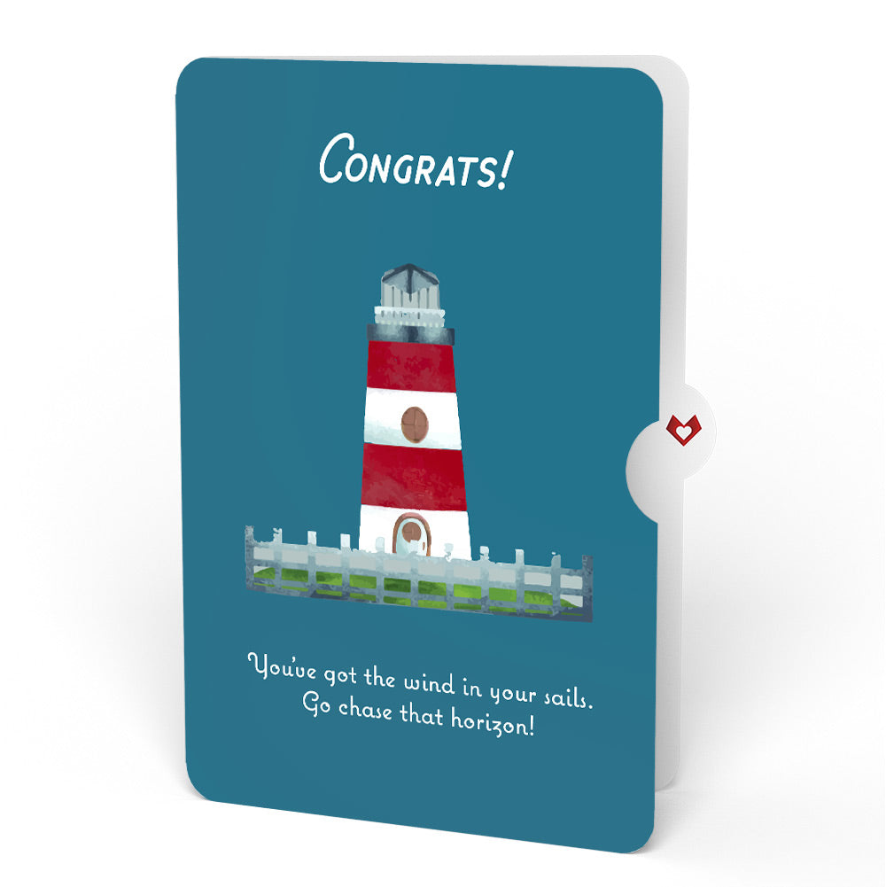 Coastal Lighthouse Congratulations Pop-Up Card and Sentiment Set