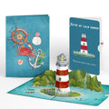 Coastal Lighthouse Love Pop-Up Card and Calm Harbor Sentiment Set