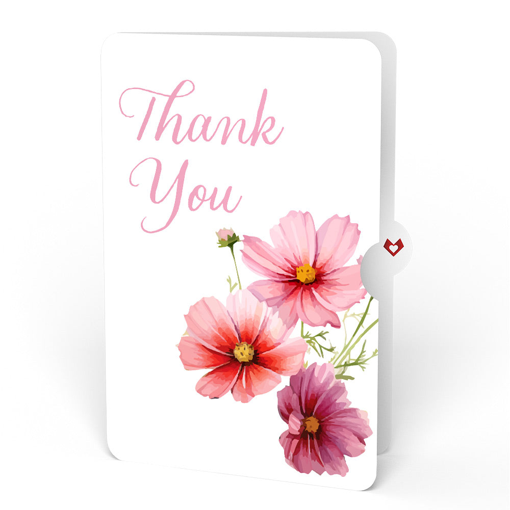 Born to Bloom: October Birth Month Flowers Thank You Pop-Up Card and Sentiment Set