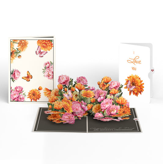 Born to Bloom: November Birth Month Flowers Love Pop-Up Card and Sentiment Set