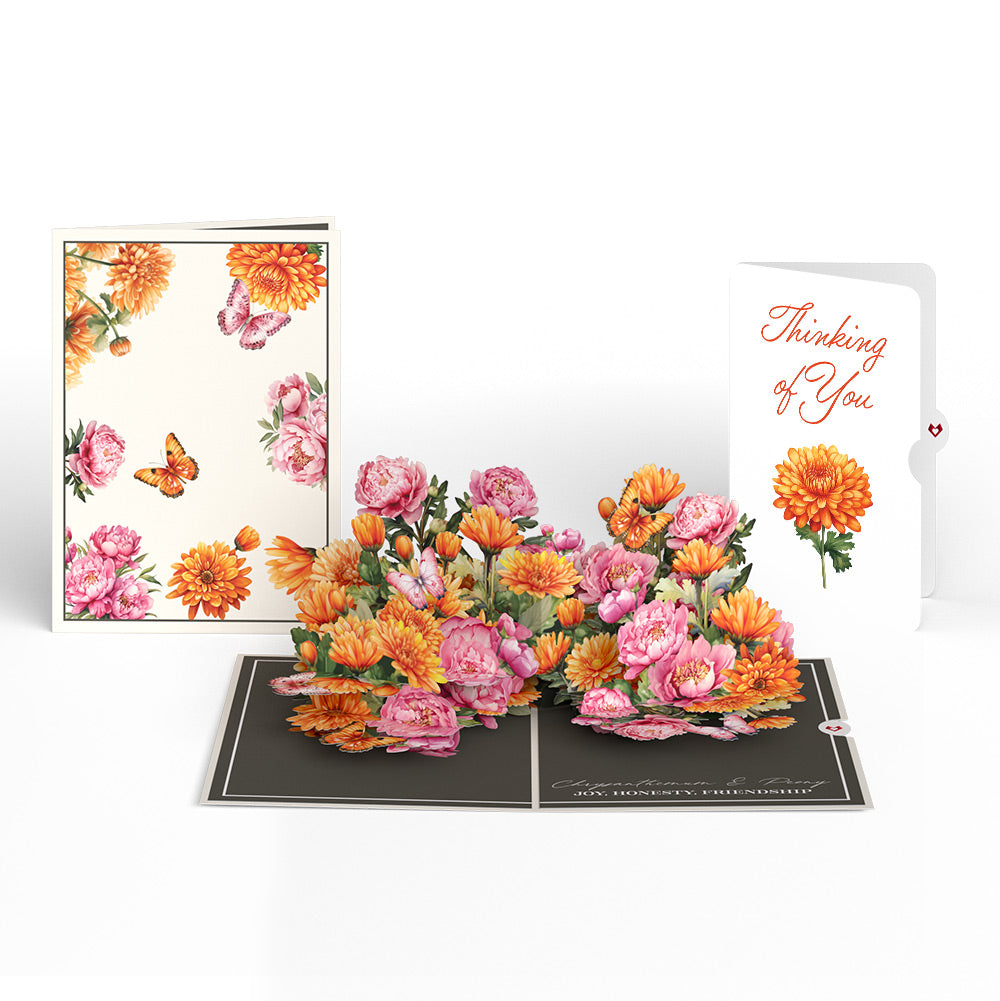 Born to Bloom: November Birth Month Flowers Thinking of You Pop-Up Card and Sentiment Set