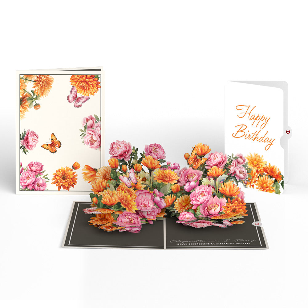 Born to Bloom: November Birth Month Flowers Pop-Up Card and Sentiment Set