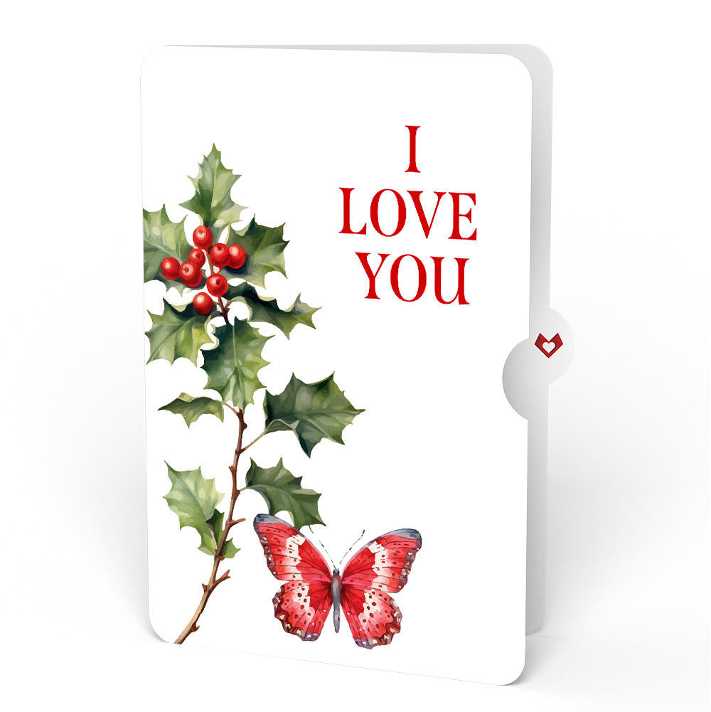 Born to Bloom: December Birth Month Flowers Love Pop-Up Card and Sentiment Set