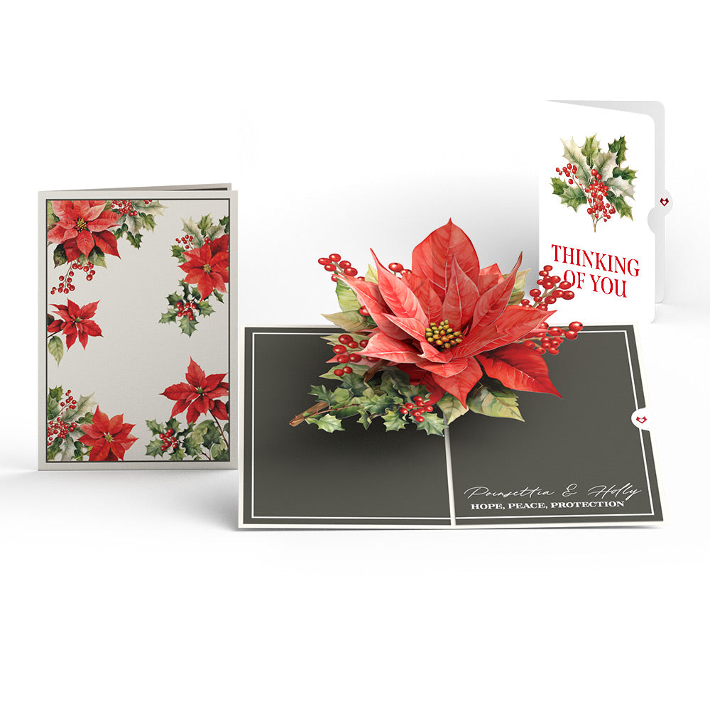 Born to Bloom: December Birth Month Flowers Thinking of You Pop-Up Card and Sentiment Set