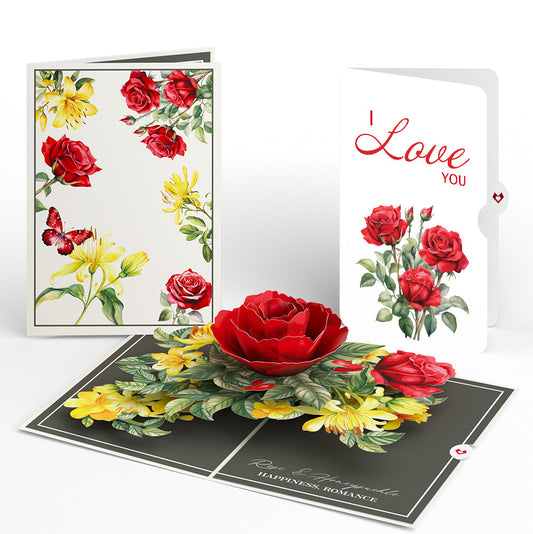 Born to Bloom: June Birth Month Flowers Love Pop-Up Card and Sentiment Set