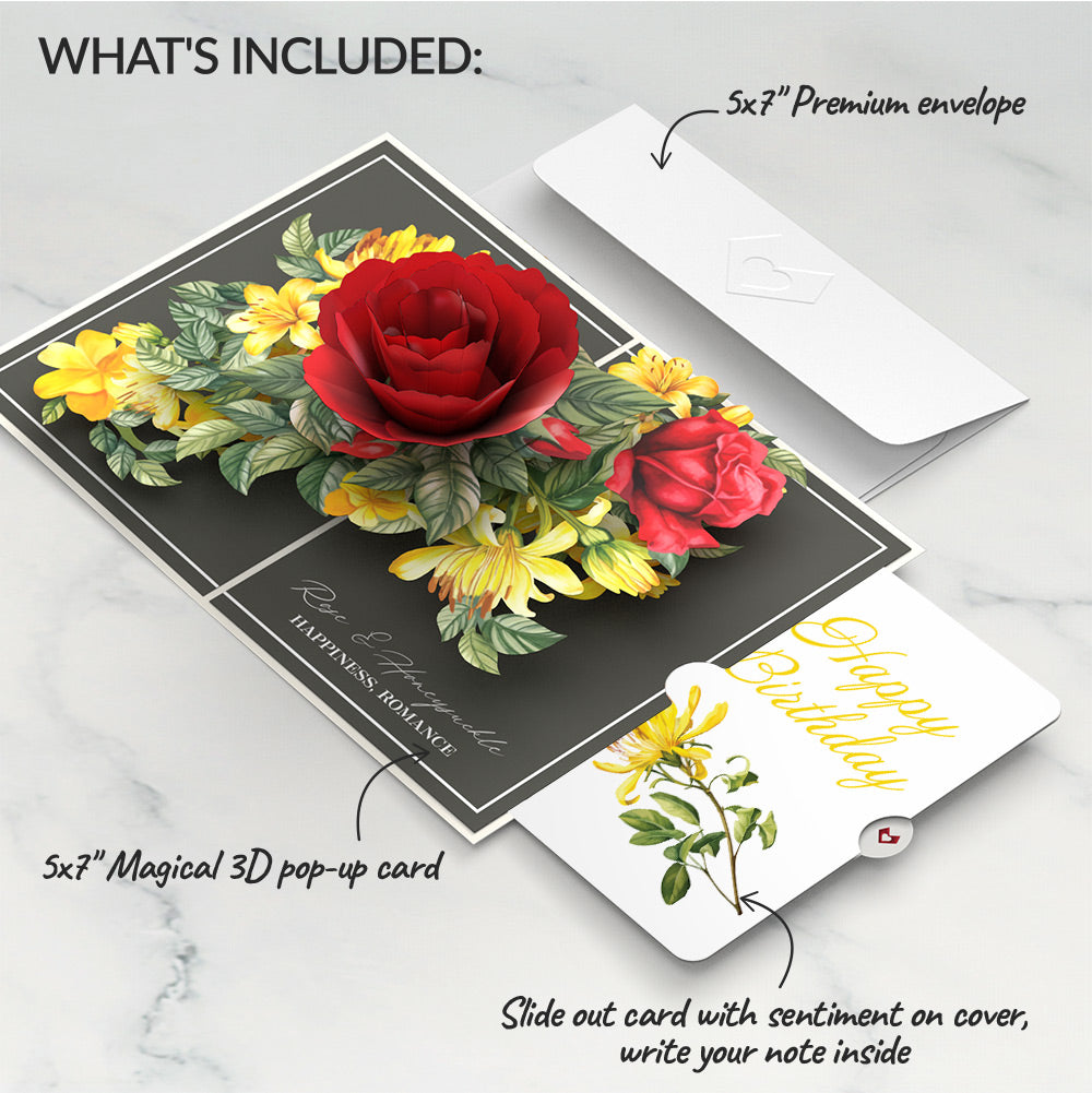 Born to Bloom: June Birth Month Flowers Pop-Up Card and Sentiment Set