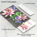 Born to Bloom: July Birth Month Flowers Congratulations Pop-Up Card and Sentiment Set