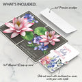 Born to Bloom: July Birth Month Flowers Pop-Up Card and Water Lily & Larkspur Sentiment Set