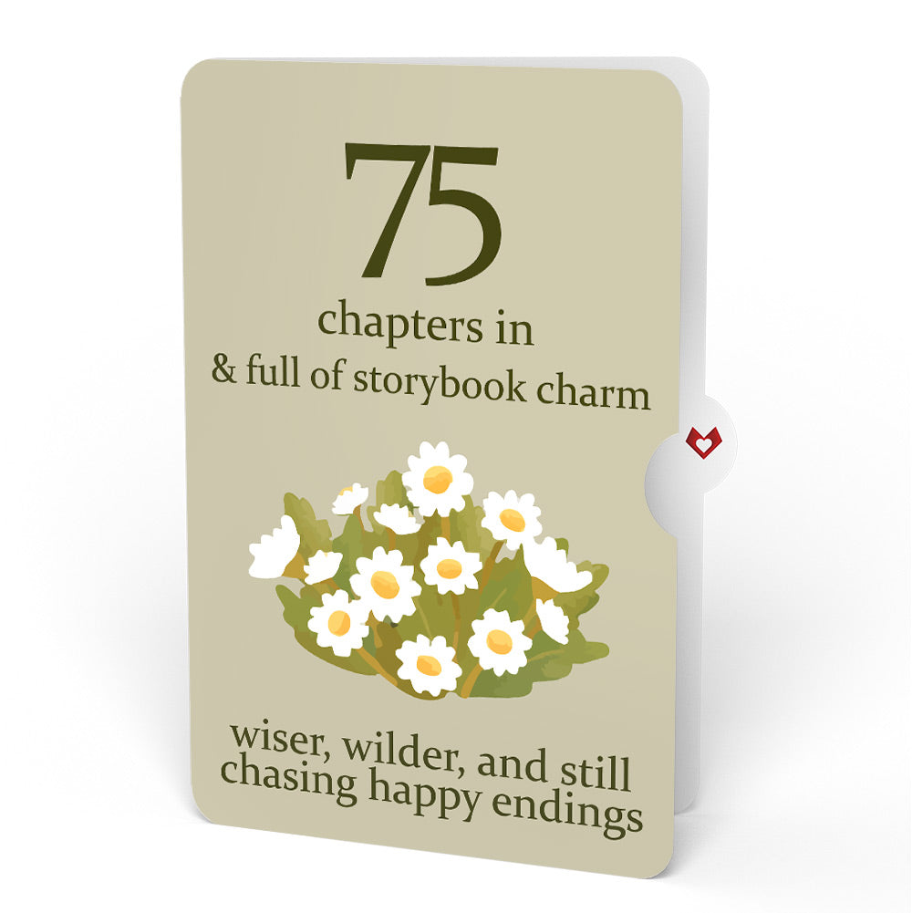 Cheers to a New Chapter 75th Birthday Pop-Up Card and Sentiment Set
