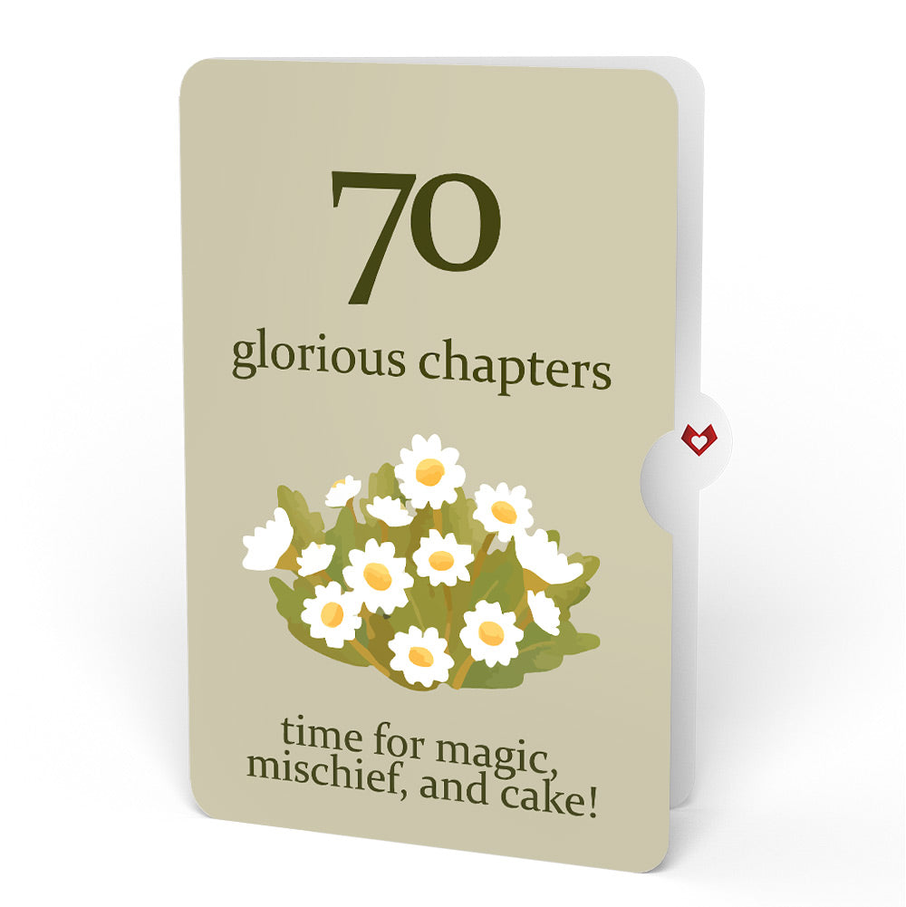 Cheers to a New Chapter 70th Birthday Pop-Up Card and Sentiment Set