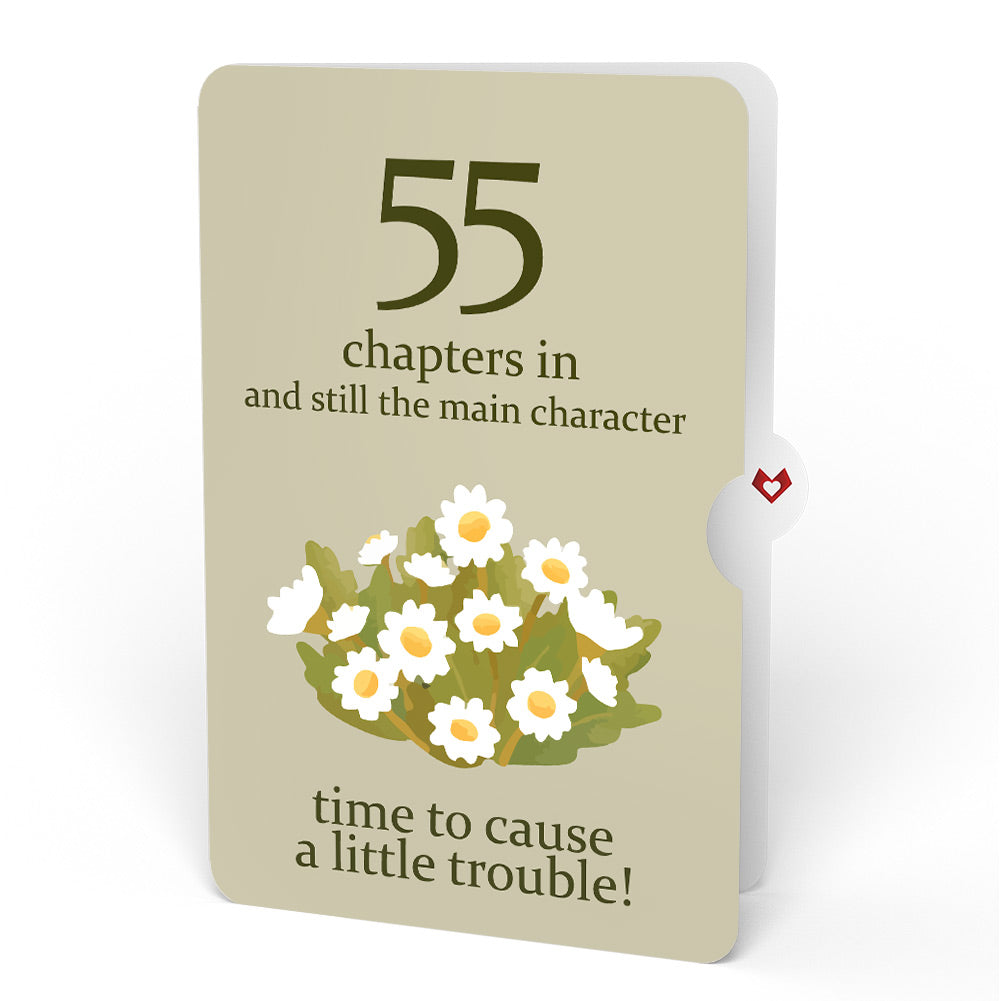 Cheers to a New Chapter 55th Birthday Pop-Up Card and Sentiment Set