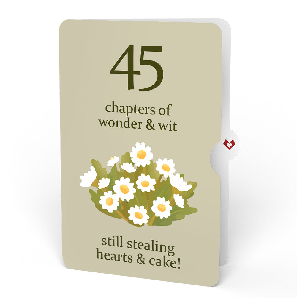 Cheers to a New Chapter 45th Birthday Pop-Up Card and Sentiment Set