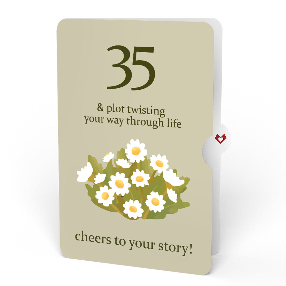 Cheers to a New Chapter 35th Birthday Pop-Up Card and Sentiment Set