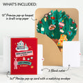A Christmas Story Holiday Leg Lamp Pop-Up Card & Flower Buds Bouquet Bundle