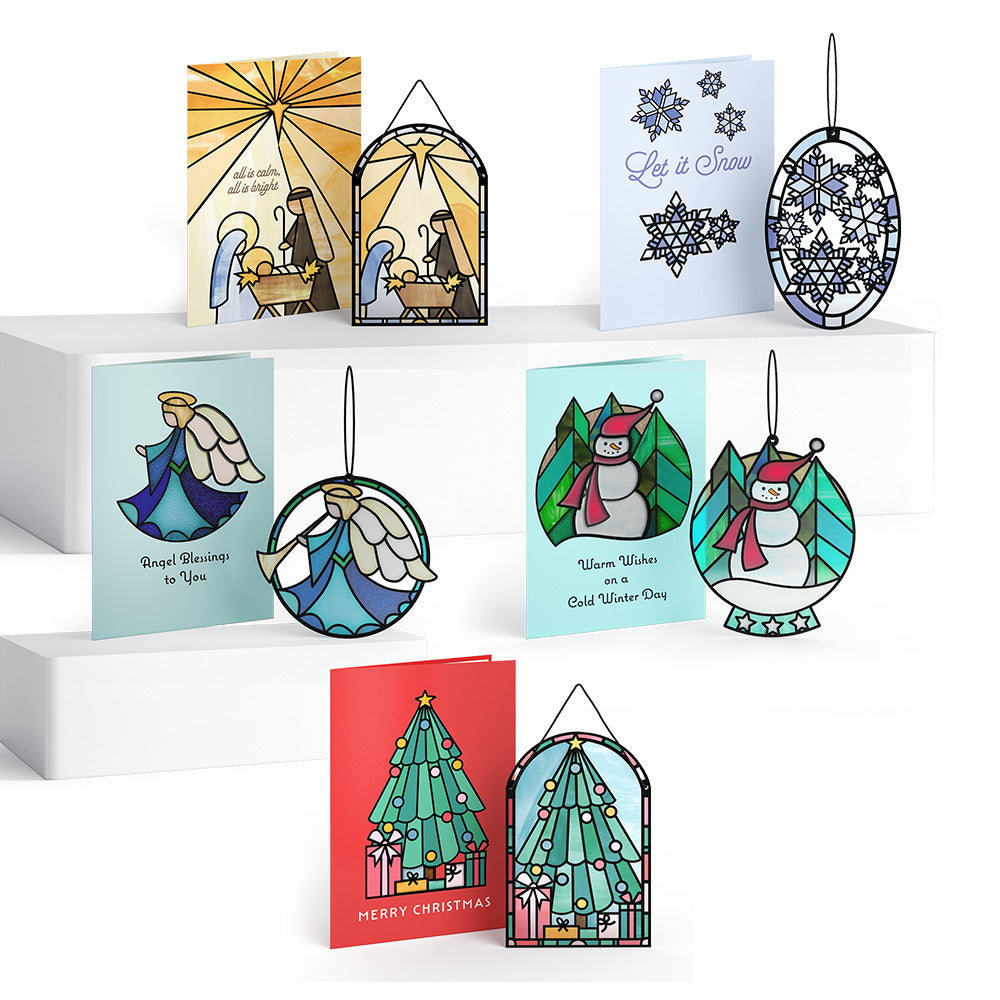 Holiday Suncatcher Card 5-Pack