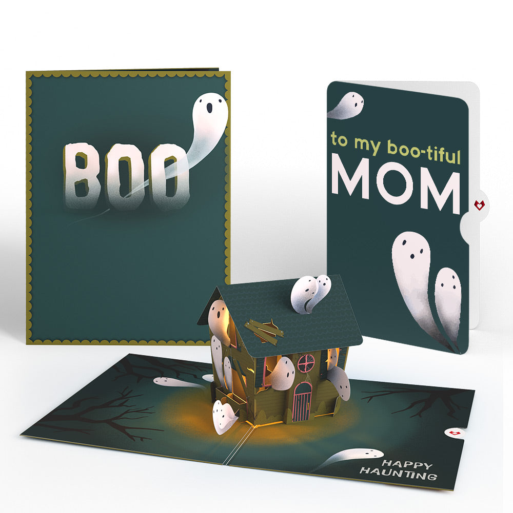 Happy Haunting Halloween Music and Lights Pop-Up Card and Sentiment Set for Mom