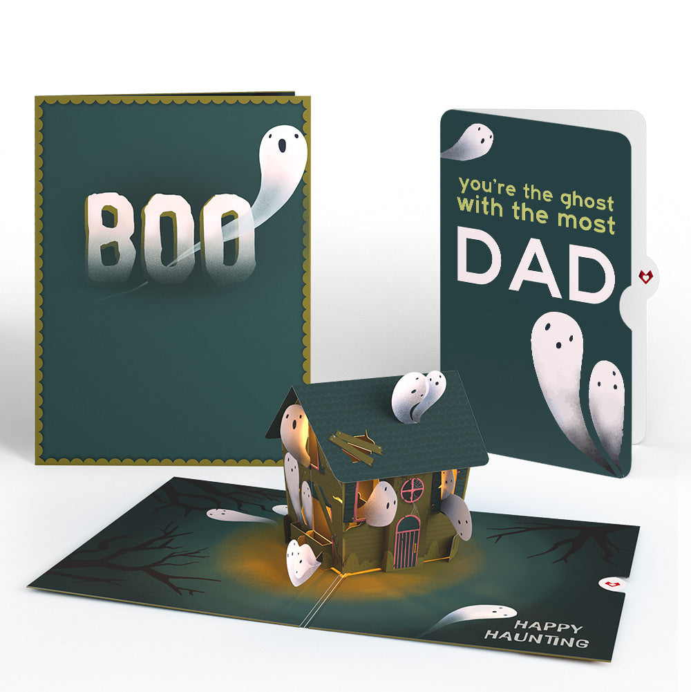 Happy Haunting Halloween Music and Lights Pop-Up Card and Sentiment Set for Dad