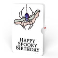 Moonlit Amethyst Birthday Suncatcher Bouquet and Spooky Spider Sentiment Set