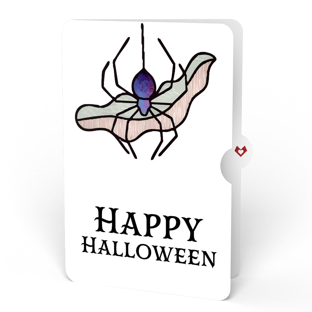 Moonlit Amethyst Halloween Suncatcher Bouquet and Sentiment Set