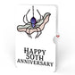 Moonlit Amethyst 50th Anniversary Suncatcher Bouquet and Sentiment Set