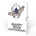 Moonlit Amethyst 10th Anniversary Suncatcher Bouquet and Sentiment Set