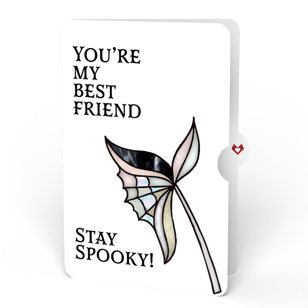 Moonlit Amethyst Halloween Suncatcher Bouquet and Sentiment Set for Best Friend