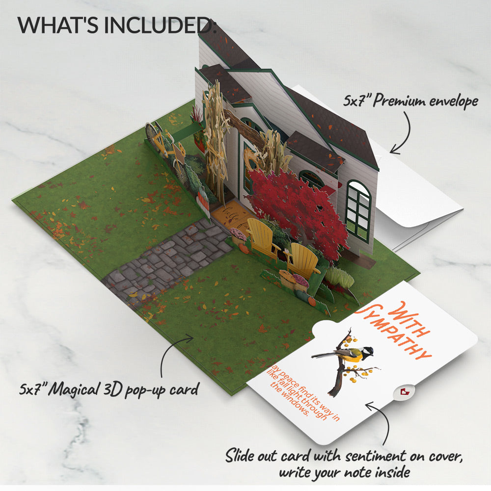 Fall Welcome Sympathy Pop-Up Card and Sentiment Set