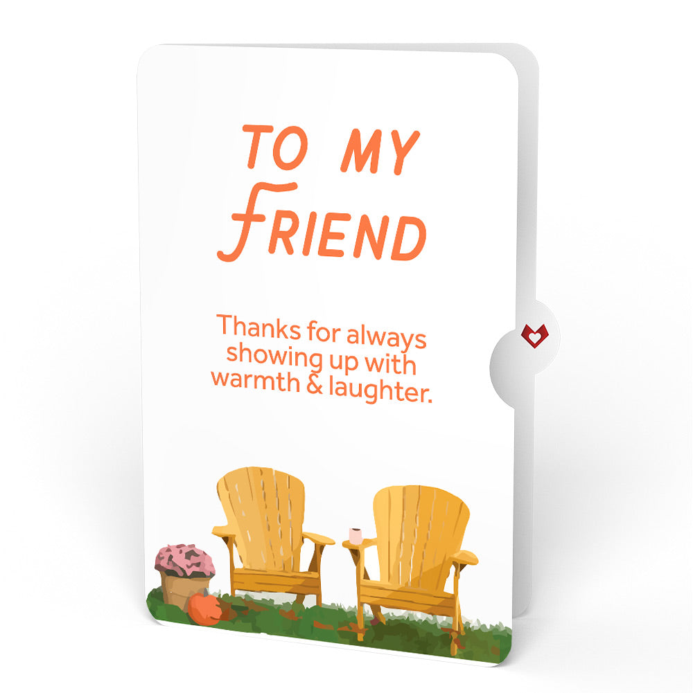 Fall Welcome Thank You Pop-Up Card and Sentiment Set for Friend