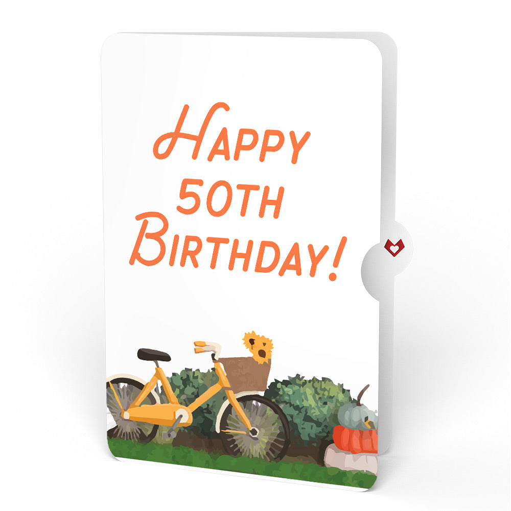 Fall Welcome 50th Birthday Pop-Up Card and Sentiment Set