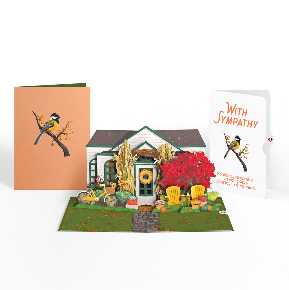 Fall Welcome Sympathy Pop-Up Card and Sentiment Set for Your Pet