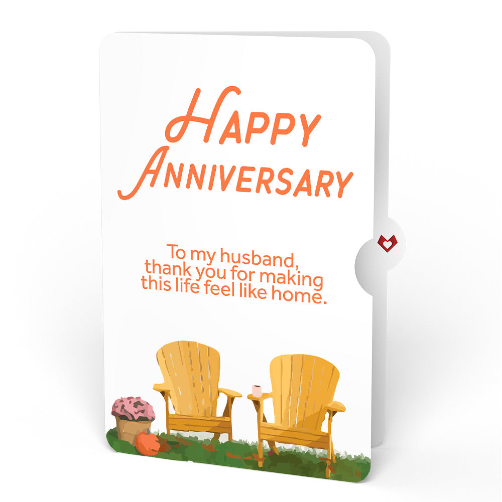 Fall Welcome Anniversary Pop-Up Card and Sentiment Set for Husband