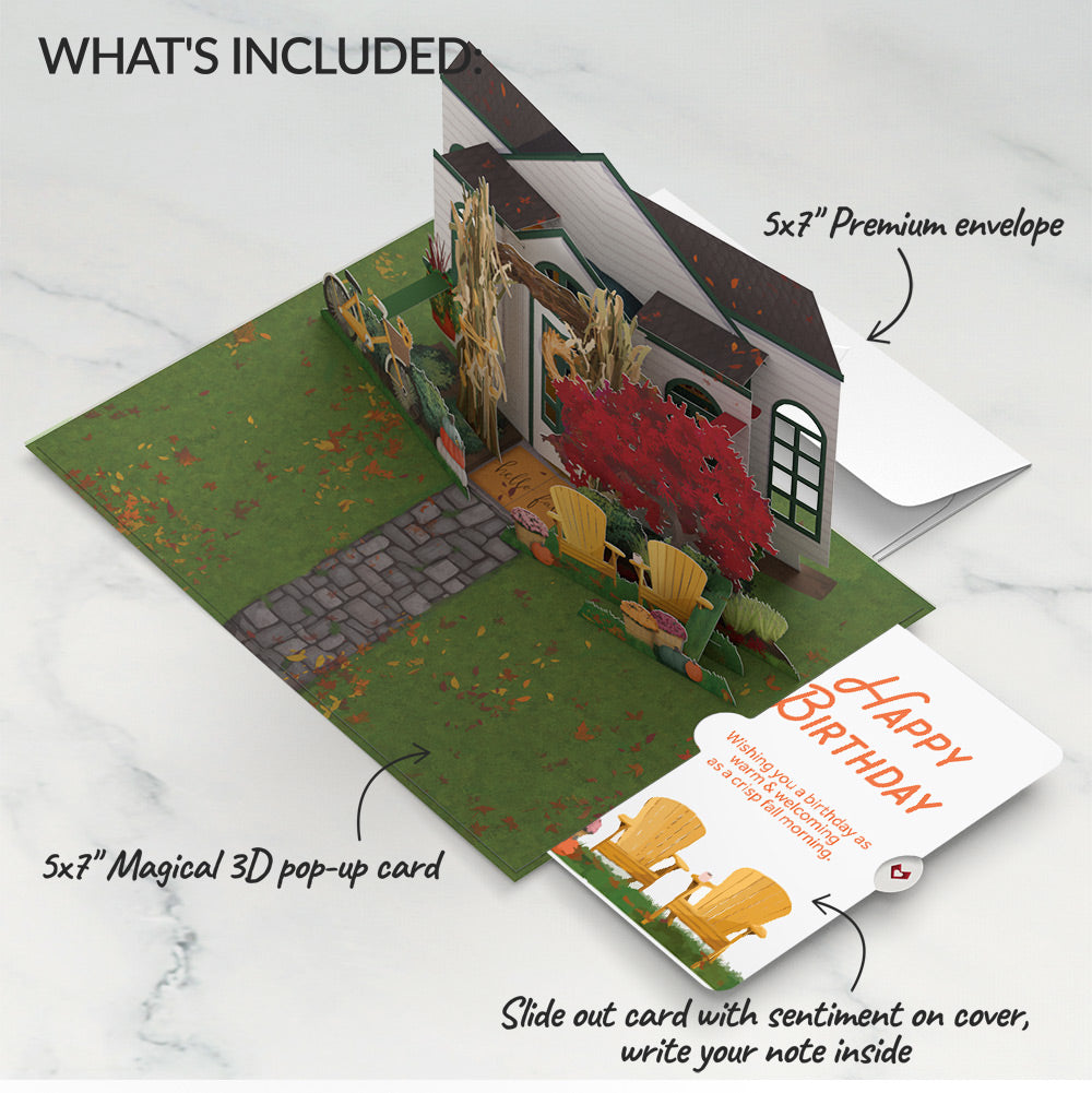 Fall Welcome Birthday Pop-Up Card and Sentiment Set