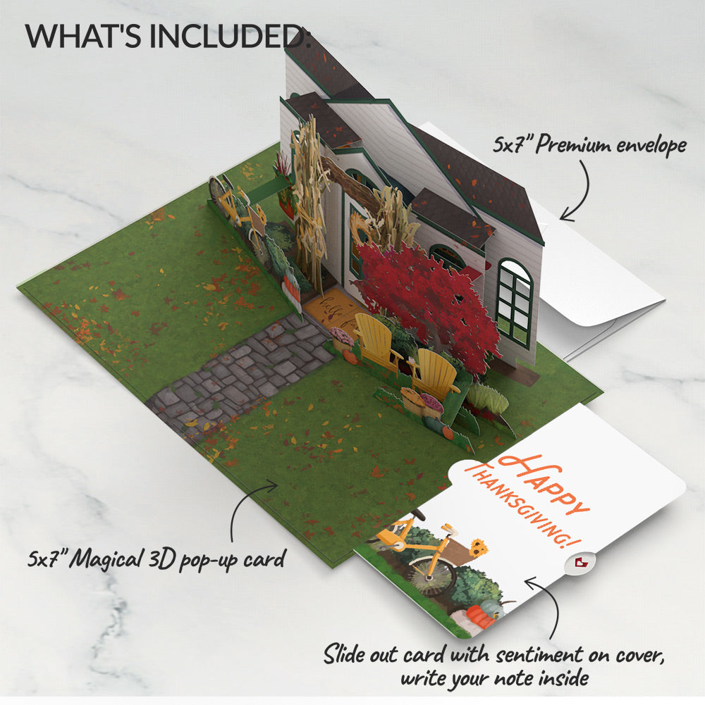 Fall Welcome Thanksgiving Pop-Up Card and Sentiment Set