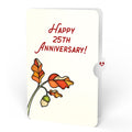Golden Hour Sunflower 25th Anniversary Suncatcher Bouquet and Sentiment Set