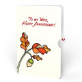 Golden Hour Sunflower Anniversary Suncatcher Bouquet and Sentiment Set for Wife