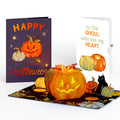 Happy Halloween Pumpkin Light-Up Pop-Up Card and Sentiment Set for Partner
