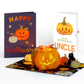 Happy Halloween Pumpkin Light-Up Pop-Up Card and Sentiment Set for Uncle