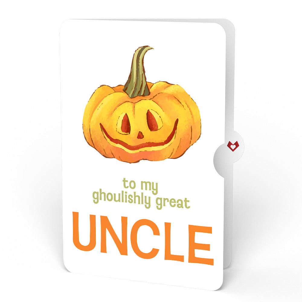 Happy Halloween Pumpkin Light-Up Pop-Up Card and Sentiment Set for Uncle
