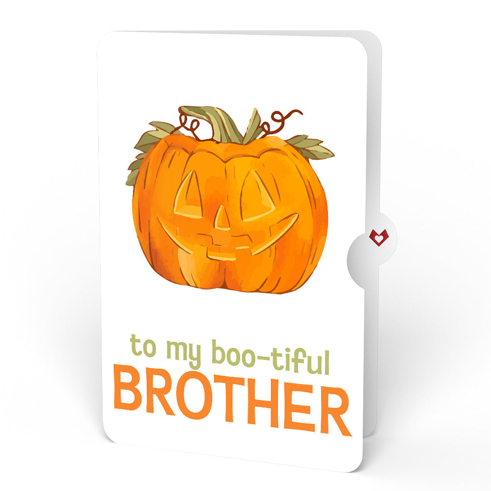Happy Halloween Pumpkin Light-Up Pop-Up Card and Sentiment Set for Brother