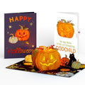 Happy Halloween Pumpkin Light-Up Pop-Up Card and Sentiment Set for Godchild