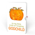 Happy Halloween Pumpkin Light-Up Pop-Up Card and Sentiment Set for Godchild