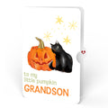 Happy Halloween Pumpkin Light-Up Pop-Up Card and Sentiment Set for Grandson