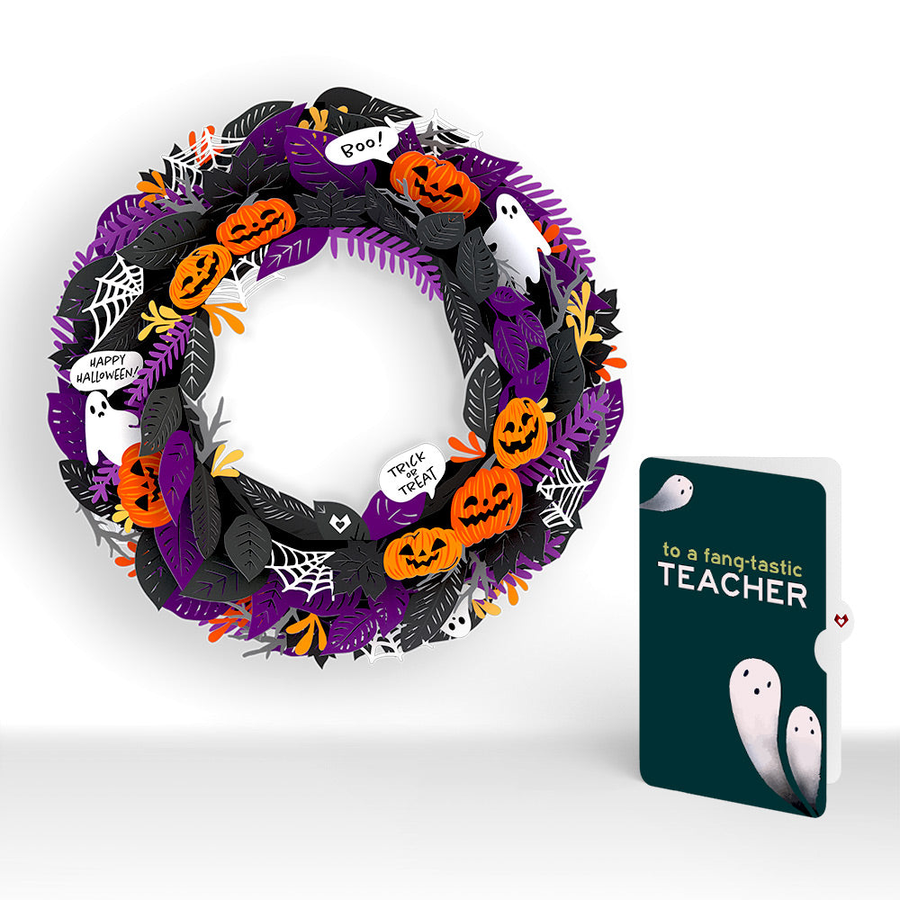 Halloween Wreath and Sentiment Set for Teacher