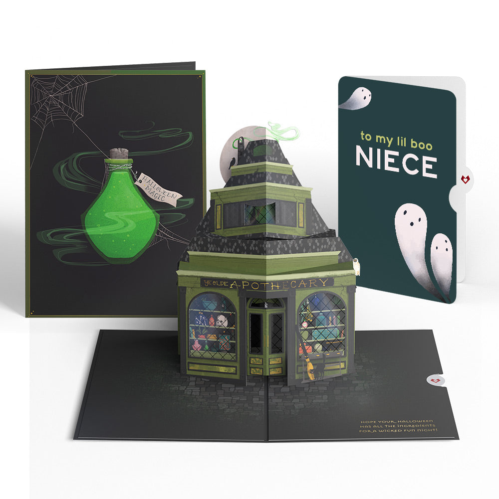 Halloween Apothecary Pop-Up Card and Sentiment Set for Niece