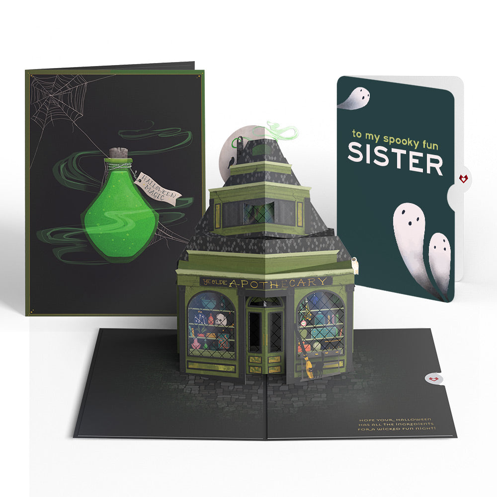 Halloween Apothecary Pop-Up Card and Sentiment Set for Sister