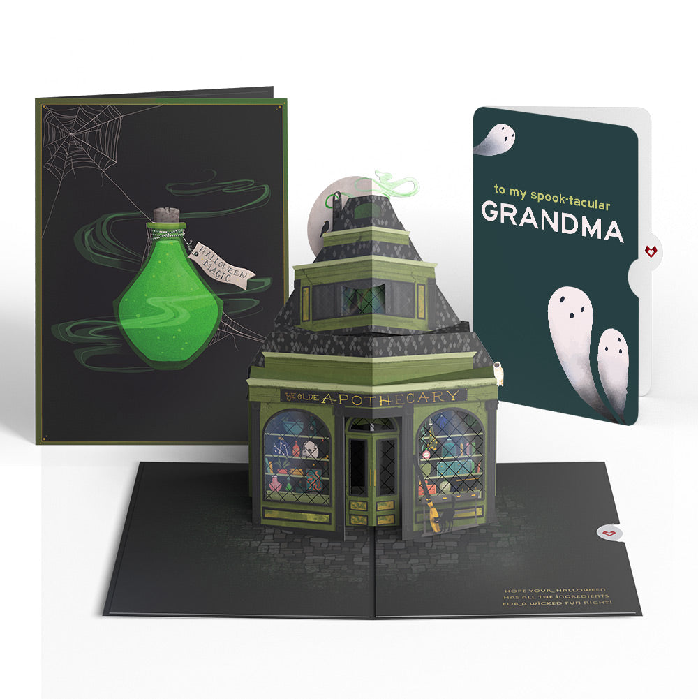 Halloween Apothecary Pop-Up Card and Sentiment Set for Grandma
