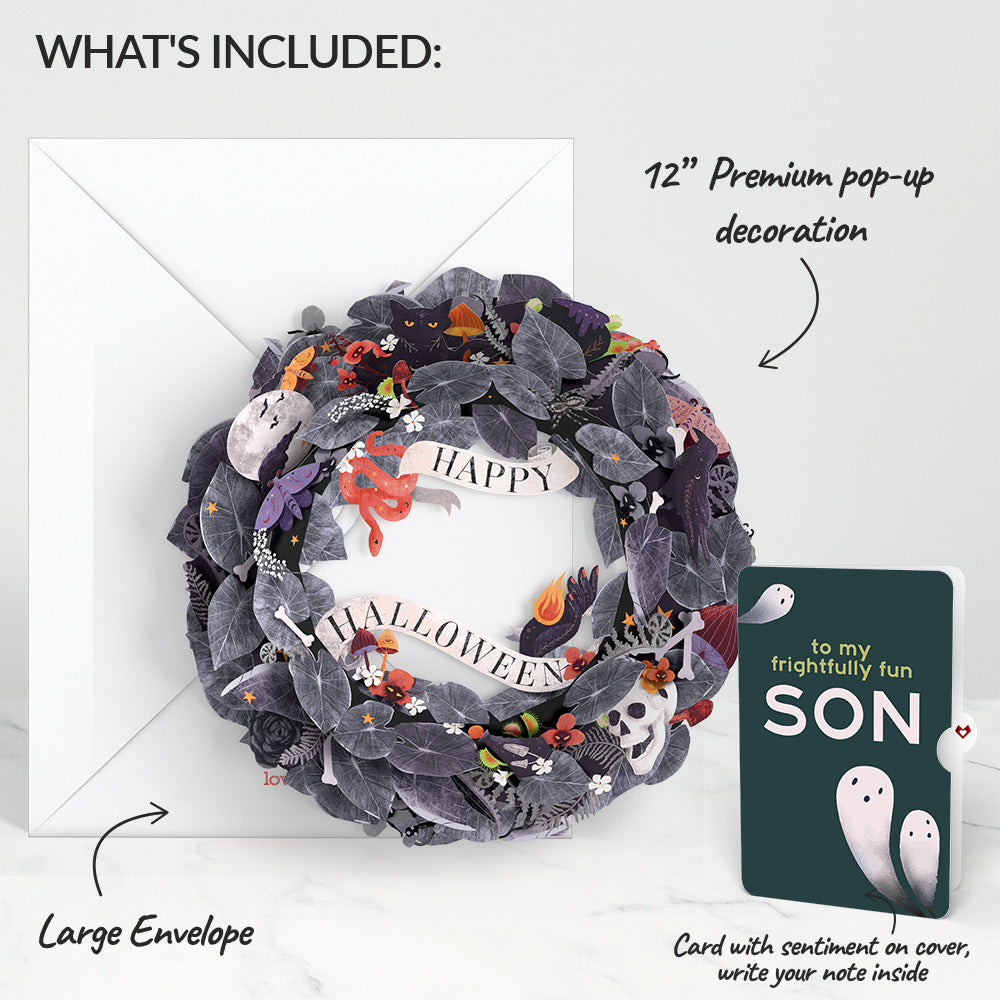 Enchantingly Eerie Halloween Wreath and Sentiment Set for Son