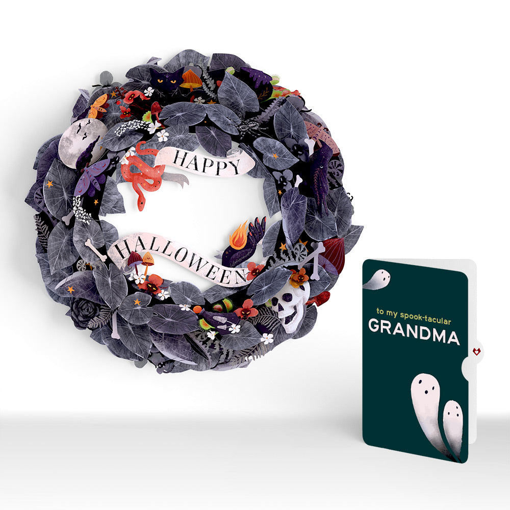 Enchantingly Eerie Halloween Wreath and Sentiment Set for Grandma