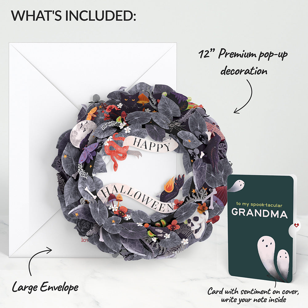 Enchantingly Eerie Halloween Wreath and Sentiment Set for Grandma